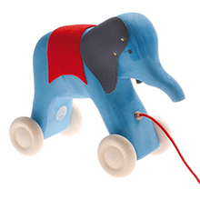 Nachzieh-Elefant blau