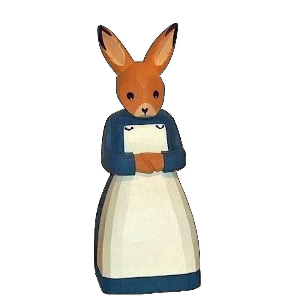 Osterhase Mutter, geschnitzt 10cm