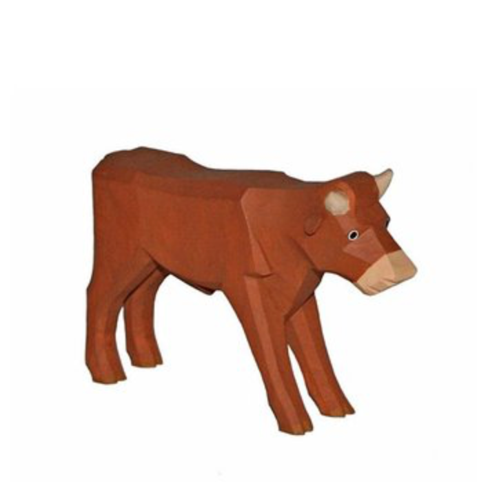 Ochs ganz braun stehend