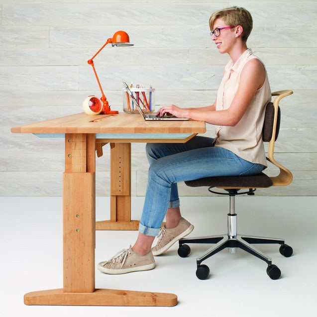 Mobile Schreibtisch mit Plattenneigung (ohne Lade) sale