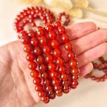 Edelsteinarmband mit 8-mm-runden Perlen – Karneol