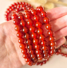 Edelsteinarmband mit 8-mm-runden Perlen – Karneol