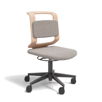 Team 7 Schreibtischhstuhl Erle weiß geölt Stoff Ripley 22