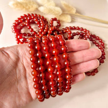 Edelsteinarmband mit 8-mm-runden Perlen – Karneol