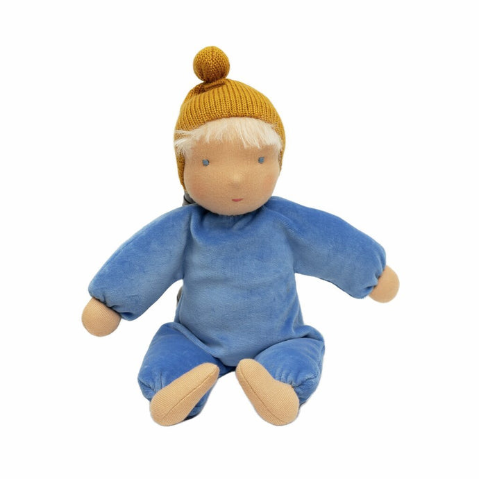 Waldorfpuppe NANA Blau