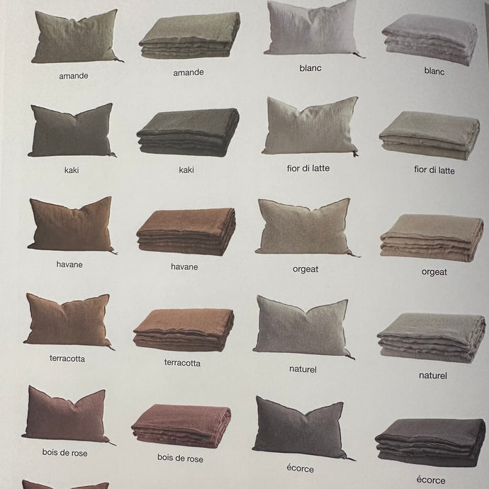 Decke washed Linen Crepon Leinen vice versa 160x250 cm