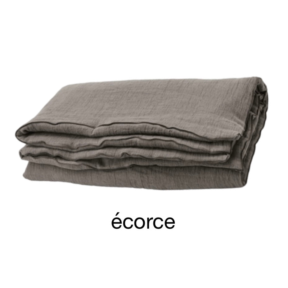 Cocoon Duvet Decke washed Linen Crepon Leinen gefüttert 150x200 cm