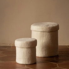 Muskhane Round Felt Box with Lid S