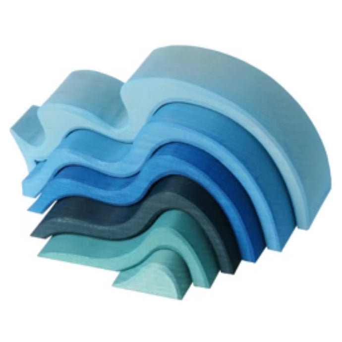Blaue Wasserwellen gross Grimms