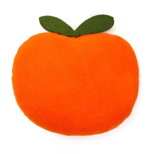 Felt Orange Cushion