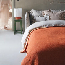 Throw Double sided Washed Virgin Wool  and Cotton 150x250cm