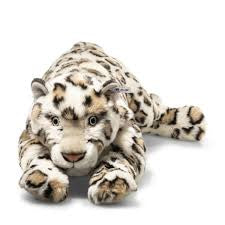 Schnee - Leopard Parddy 55cm creme  liegend