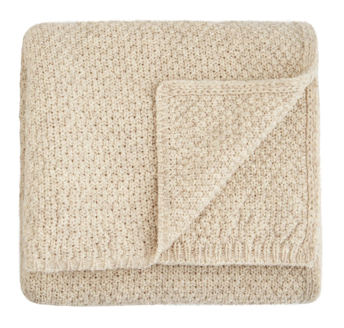Merino Decke 100x150cm Sand
