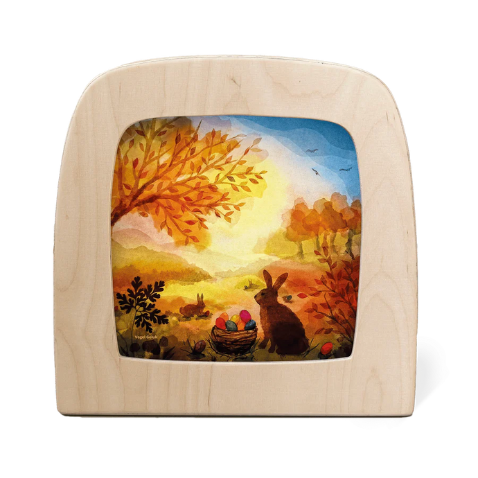 Toverlux Lampe mit Silhouette Osterkorb (Artist Vogel Geluk)