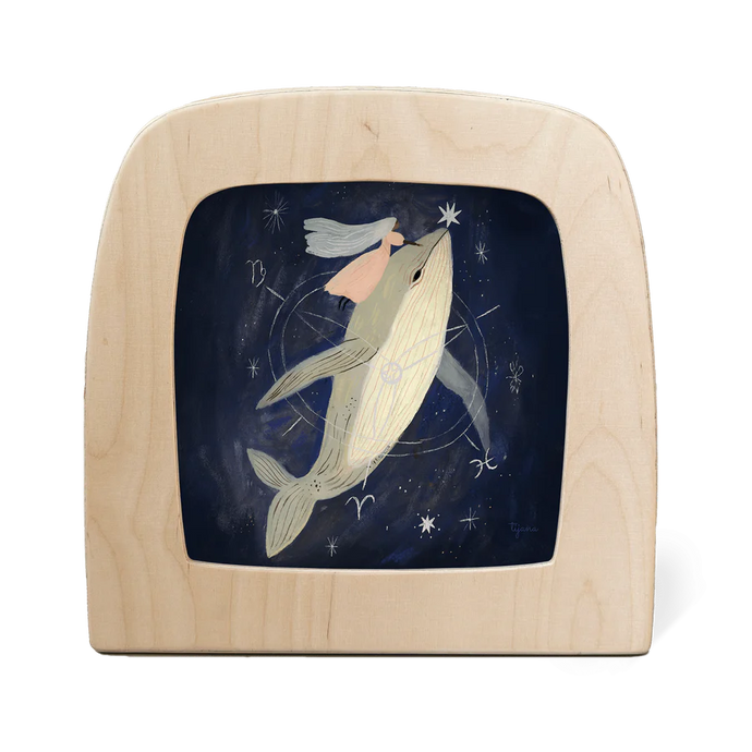 Toverlux Lampe mit Silhouette Whale (Artist Tijana Draws)