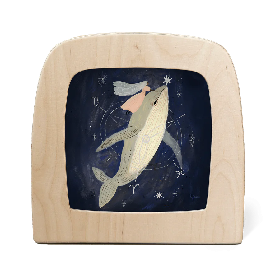 Toverlux Lampe mit Silhouette Whale (Artist Tijana Draws)