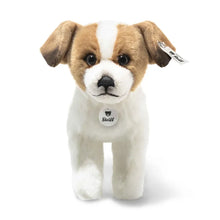 Terrie Hund weiß braun stehend 17cm
