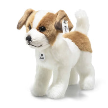 Terrie Hund weiß braun stehend 17cm