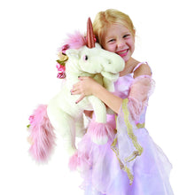 Handpuppe Einhorn mit Musik von Folkmanis