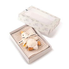 Geschenkset Gilda Gans Greifling mit Rassel und Tuch