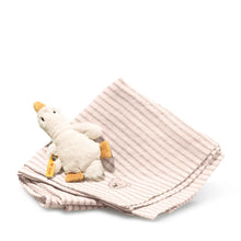 Geschenkset Gilda Gans Greifling mit Rassel und Tuch