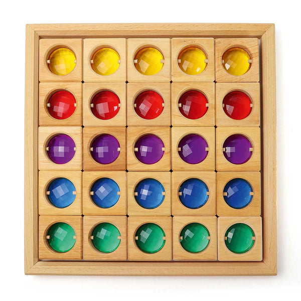 Bauspiel Facettenbaukasten 25 Teile transparent