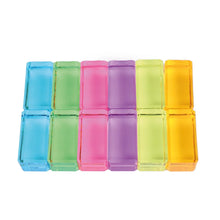Bauspiel Lichtbauquarder 12 Teile Pastell