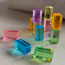 Bauspiel Lichtbauquarder 12 Teile Pastell