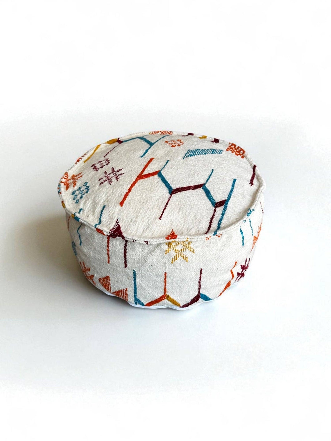 LEY! Bodenkissen Rund - Colorful Line - Lunah mit Füllung