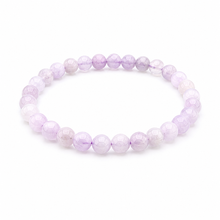 Lavender Amethyst Edelstein Armband ca. 18,5 cm runde Perlen