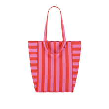 TASCHE ELISABETH STREIFEN ORCHIDEE / TOMATE