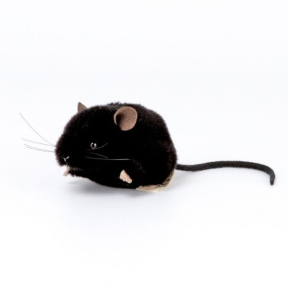 Maus, schwarz, 10cm