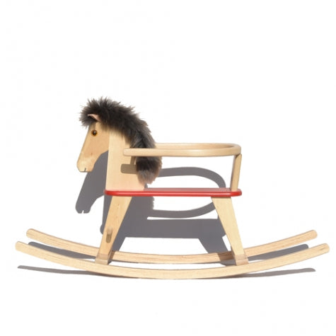 Bille, Holz-Schaukelpferdchen, mit Sitzring 
Bille Holz-Schaukelpferd mit Sitzring
