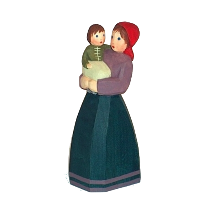 Mutter mit Kind im Arm