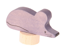 Stecker grau-lila Maus