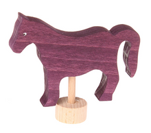Steckfigur Pferd, violett