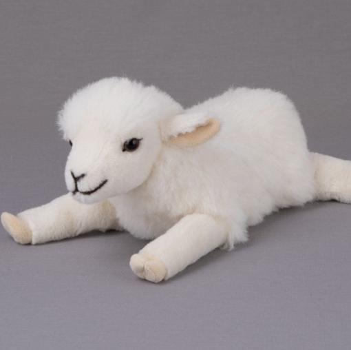 Lämmchen Fee, Alpaka liegend 30cm
