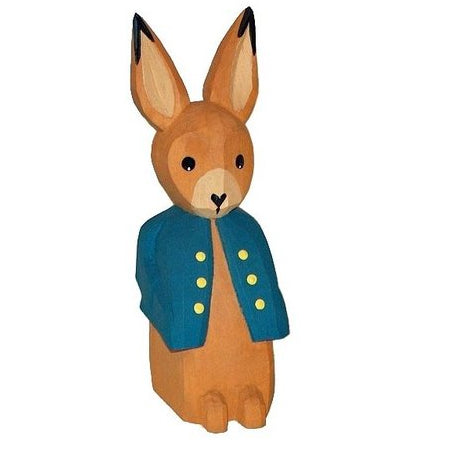 Osterhase Bub geschnitzt 12cm