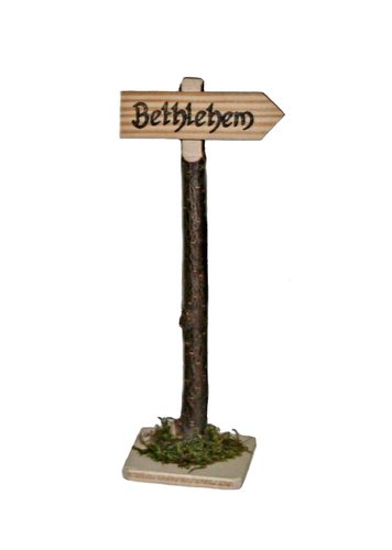 Wegweiser Bethlehem, 13cm