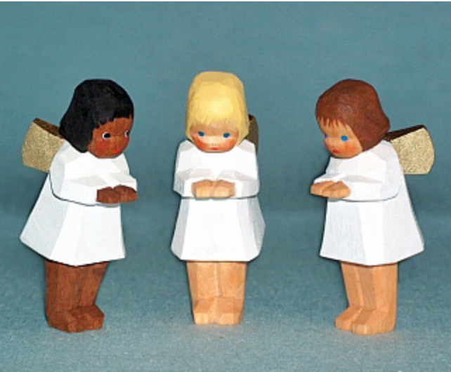 Engel, neugierig, blond
