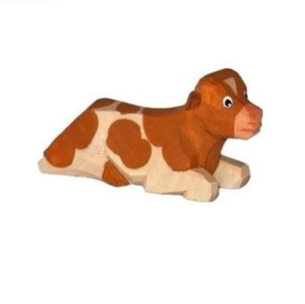 Kalb liegend, braun