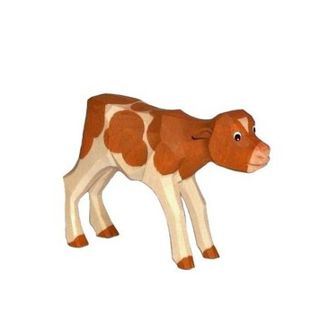Kalb, stehend, braun