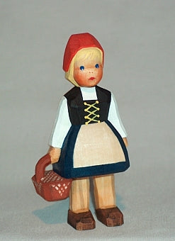 Rotkäppchen Schnitzfigur