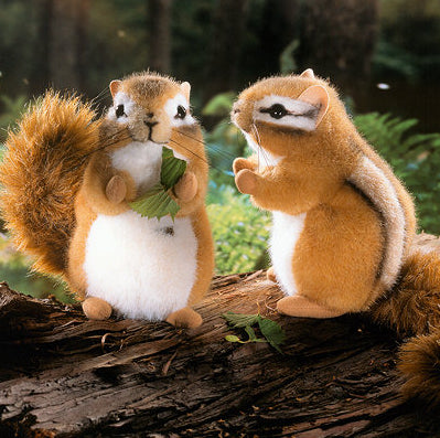 Streifenhörnchen braun, 16 cm