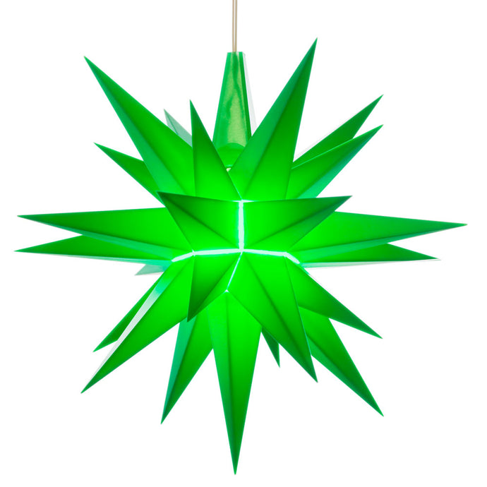 Herrnhuter A1 Stern grün 13cm mit Netzteil 300mA