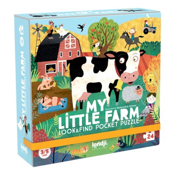 Londji Pocket Puzzle 24+16 Teile My little Farm