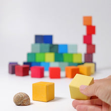 Bausteine Würfel Bunt 36 Stück Mosaik Grimms
