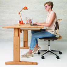 Mobile Schreibtisch mit Plattenneigung (ohne Lade)