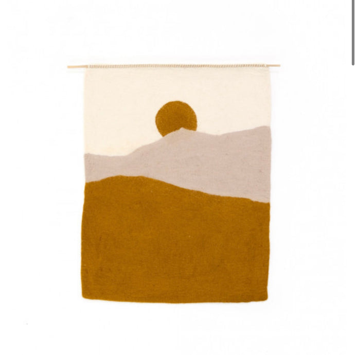 Landscape wall hanging „Morning“