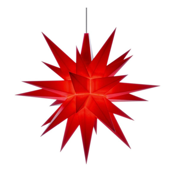 Herrnhuter Stern A1 rot 13cm mit Netzteil 300mA